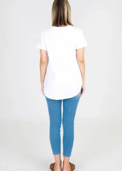 Women 3rd Story Elwood Tee - White