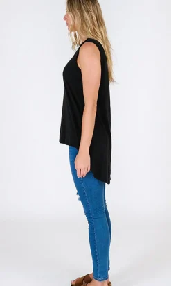 Women 3rd Story Madison Tank Black