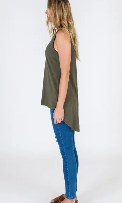 Women 3rd Story Madison Tank Khaki