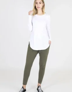 Women 3rd Story Scarlett Long Sleeve Tee - White