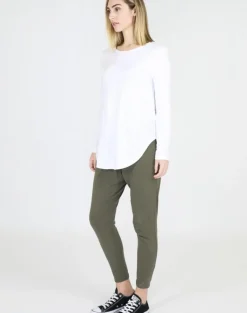 Women 3rd Story Scarlett Long Sleeve Tee - White