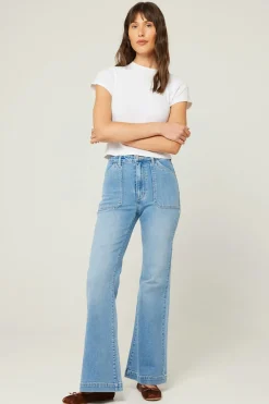 Women Rolla's Rolla's Eastcoast Flare Carly- Vintage Blue