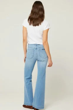 Women Rolla's Rolla's Eastcoast Flare Carly- Vintage Blue