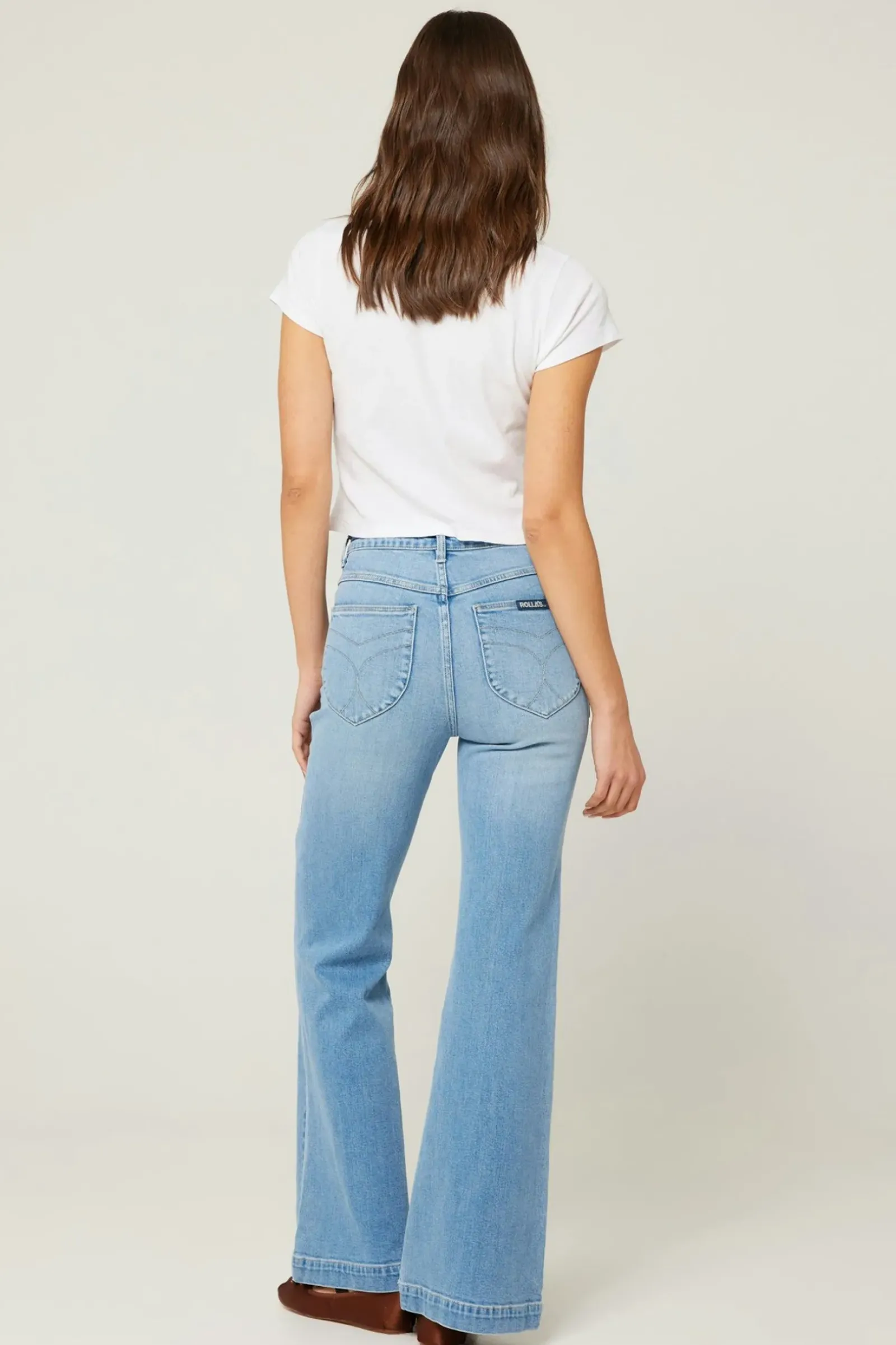 Women Rolla's Rolla's Eastcoast Flare Carly- Vintage Blue