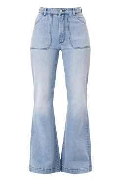 Women Rolla's Rolla's Eastcoast Flare Faded Blue - Light Vintage Blue