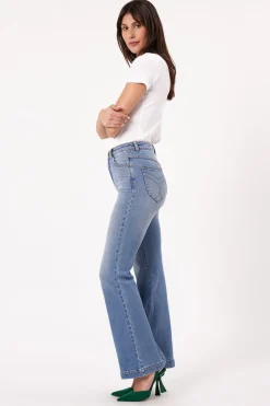 Women Rolla's Rolla's Eastcoast Flare Kate - Mid Vintage Blue