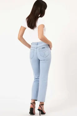 Women Rolla's Rollas Original Straight Lune - Light Vintage Blue