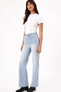 Women Rolla's Rolla's Sailor Long Jean Sophie- Light Blue