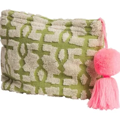 Sage & Clare Sage & Clare Amata Terry Pouch - Palm Large