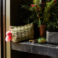 Sage & Clare Sage & Clare Amata Terry Pouch - Palm Large