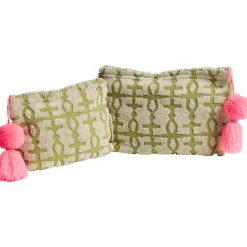 Sage & Clare Sage & Clare Amata Terry Pouch - Palm Small