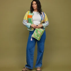 Sage & Clare Sage & Clare San Carlos Raffia Clutch