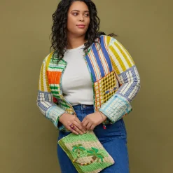 Sage & Clare Sage & Clare San Carlos Raffia Clutch