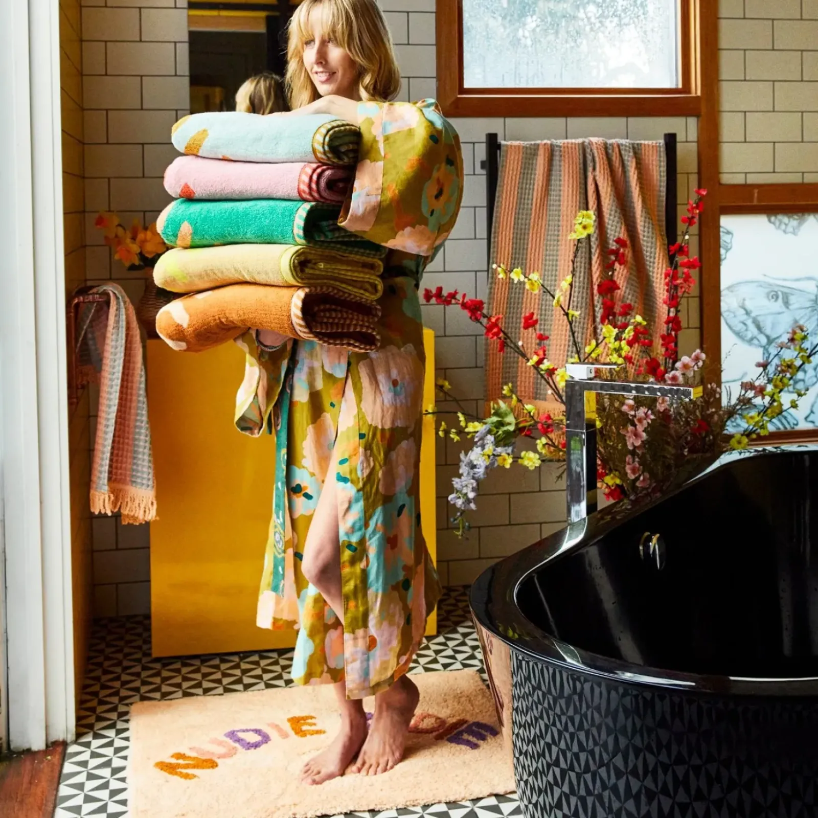 Sage & Clare Sage & Clare Tula Nudie Rudie Bathmat- Anabelle