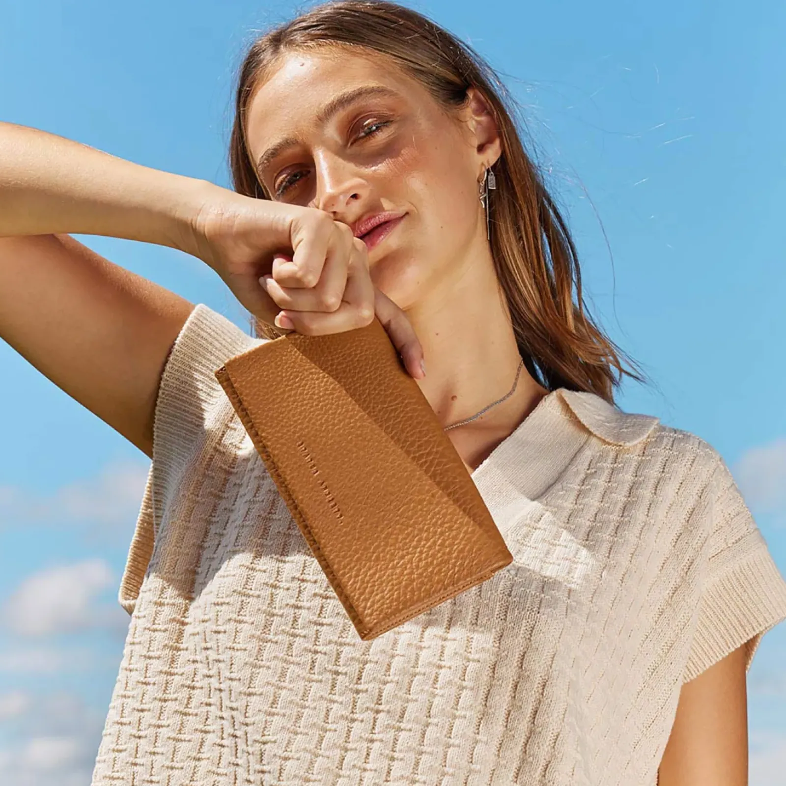 Status Anxiety Nevermind Wallet - Tan