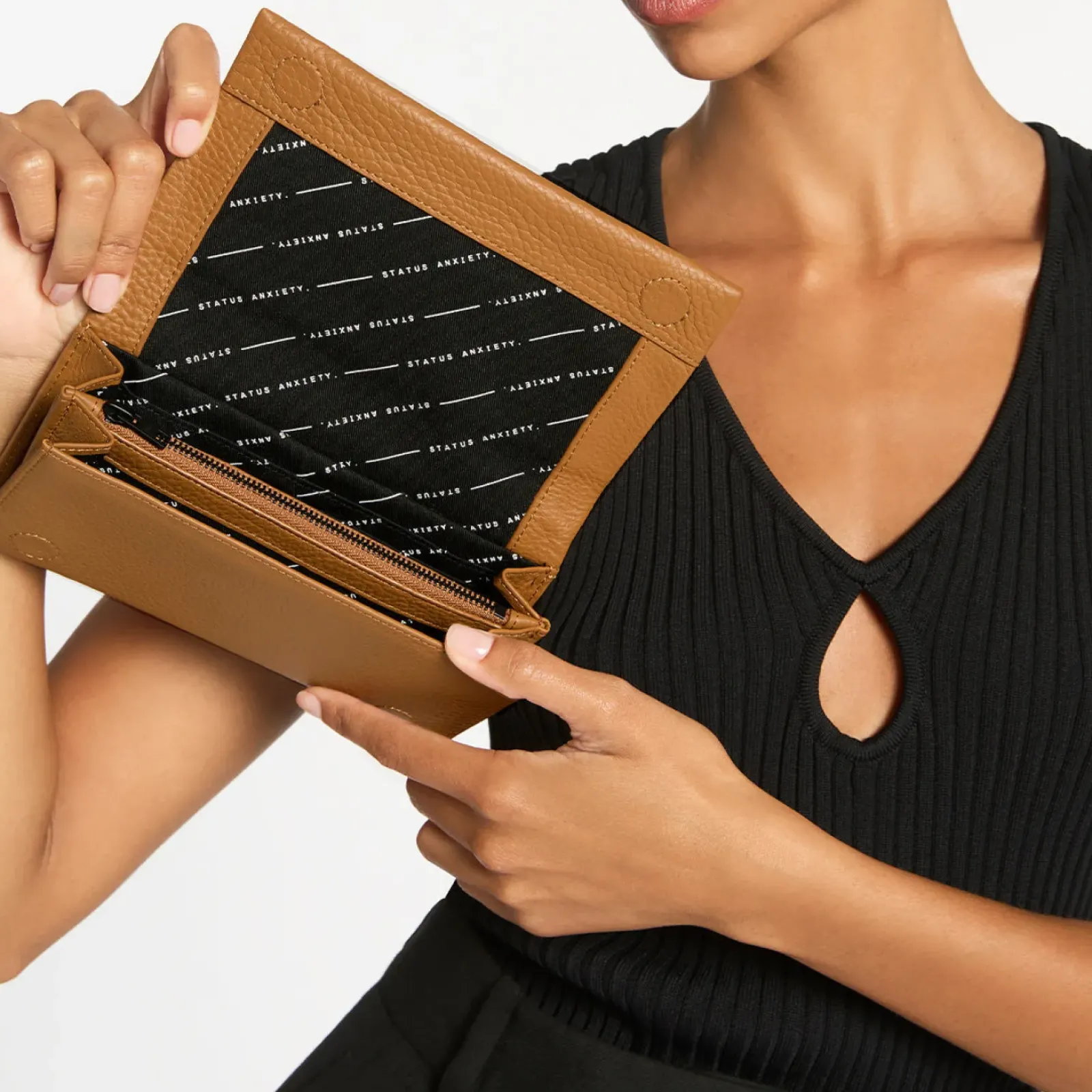 Status Anxiety Nevermind Wallet - Tan