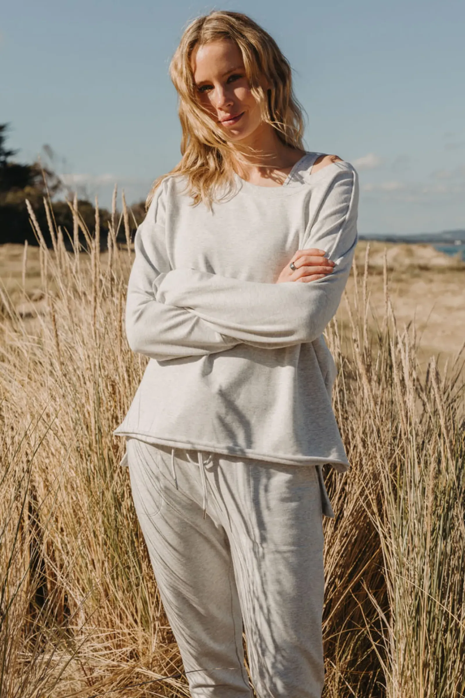 Women Talamaya Heavenly Fleece Windcheater - Silver Marle