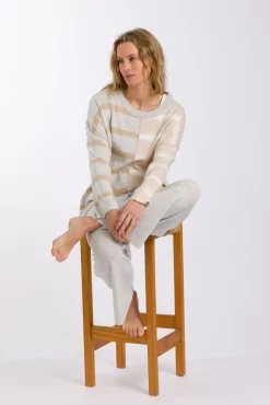 Women Talamaya Hinterland Stripe Pullover - Sawdust