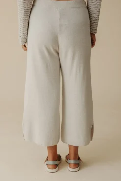 Women Talamaya Retreat Cotton Twist Pant - Silver & Salt