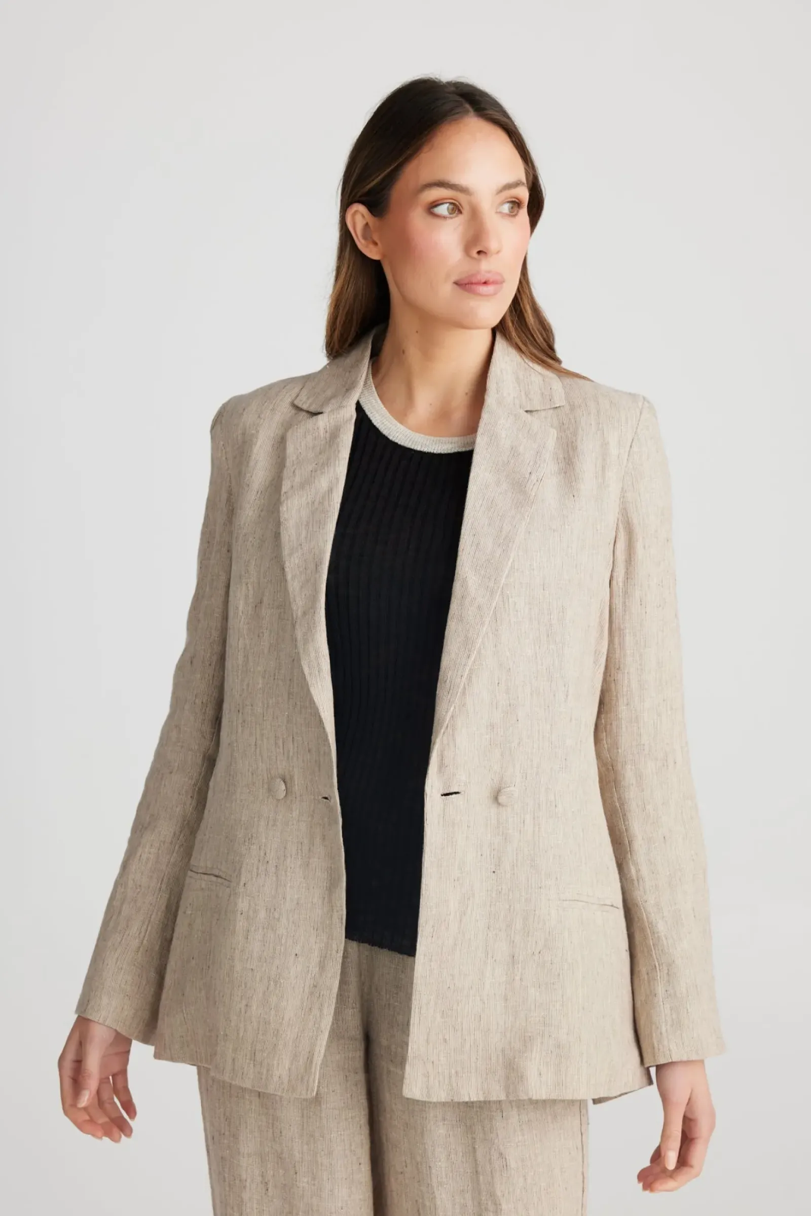 Women The Shanty Adel Blazer - Naturado