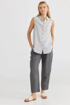 Women The Shanty Bazzar Top - Silverado