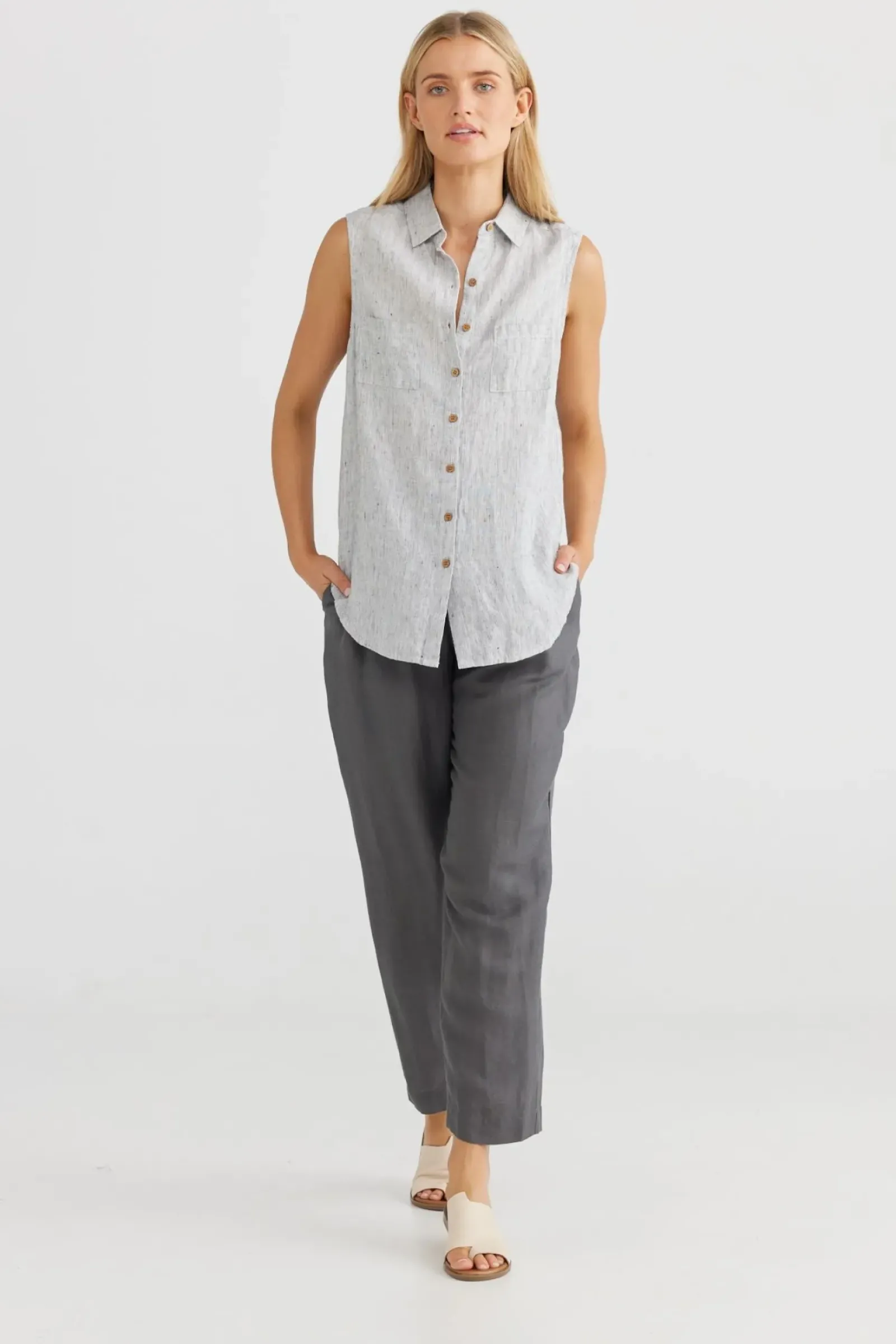 Women The Shanty Bazzar Top - Silverado