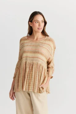 Women The Shanty Nikita Top - Miguel Stripe
