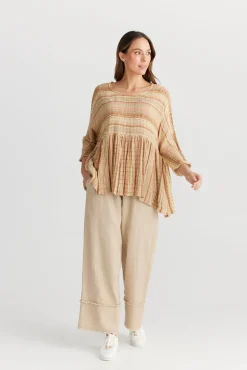 Women The Shanty Nikita Top - Miguel Stripe