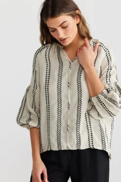 Women The Shanty Salerno Top - Valentina Stripe