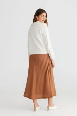 Women The Shanty Sicily Skirt - Terracotta