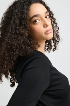 Women Toorallie Crew Merino Tee - Black