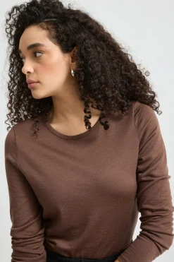 Women Toorallie Crew Merino Tee - Espresso