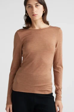 Women Toorallie Crew Merino Tee - Sand Dune
