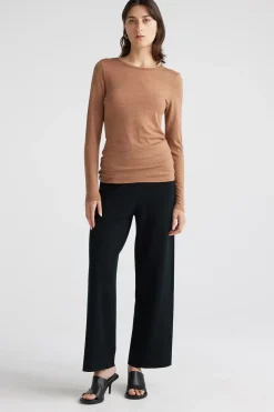 Women Toorallie Crew Merino Tee - Sand Dune