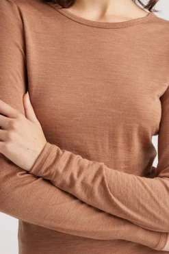 Women Toorallie Crew Merino Tee - Sand Dune