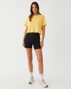 Women Upstate Evolve Cropped Tee- Pina Colada