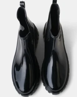 Walnut Leon Gumboot - Black