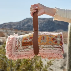 Wandering Folk Desert Throw - Pink Sands