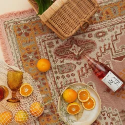 Wandering Folk Desert Throw - Pink Sands