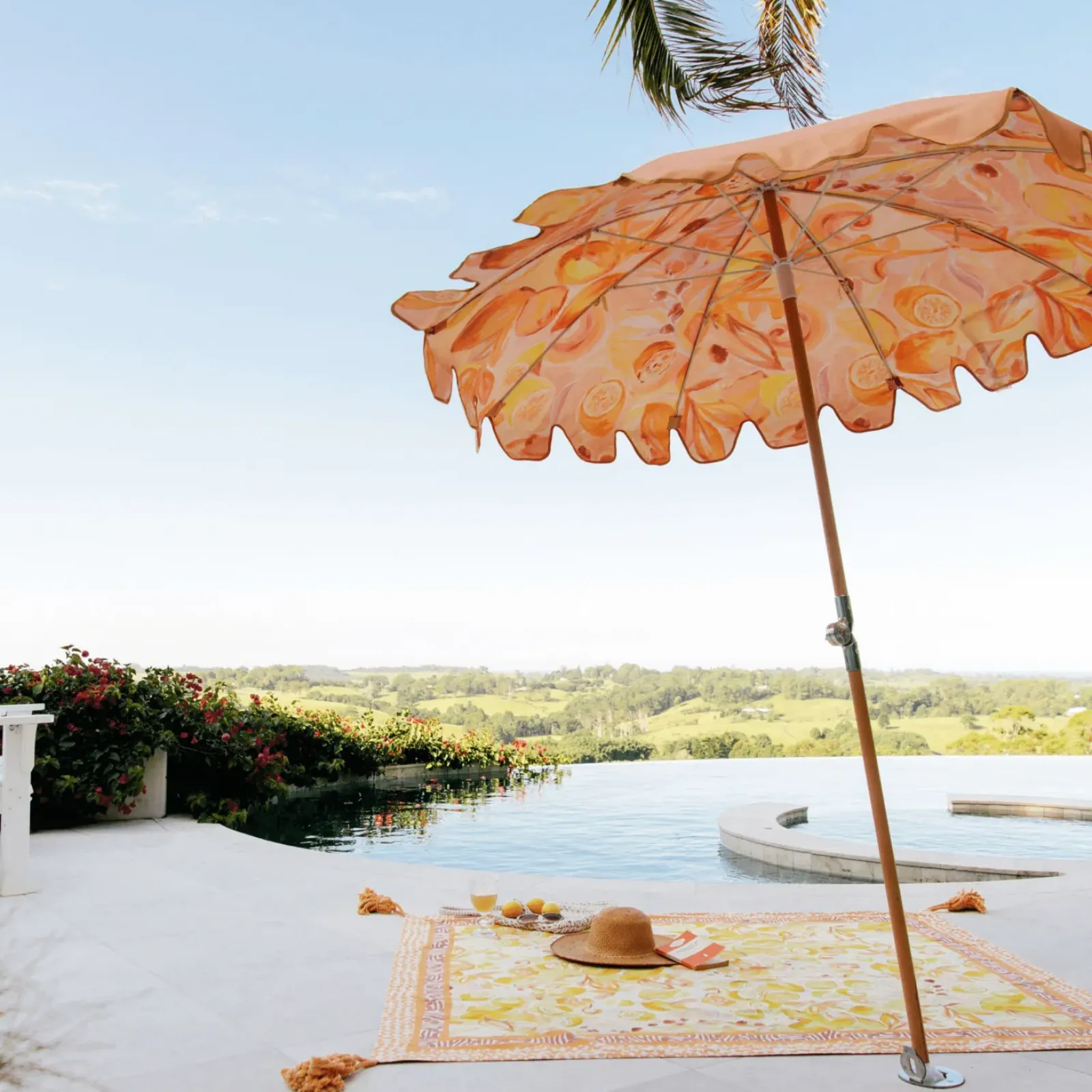 Wandering Folk Le Lemon Picnic Rug - Nectar