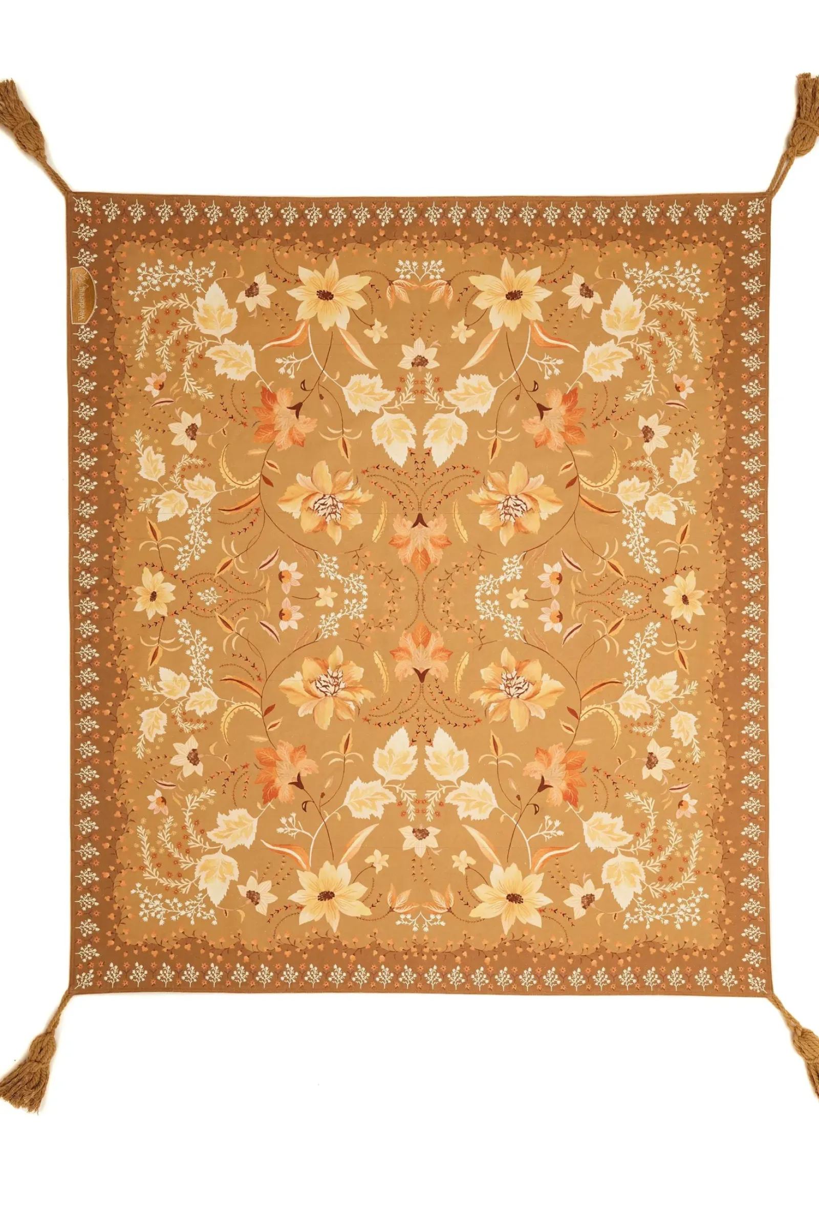 Wandering Folk Picnic Rug - Golden Folk