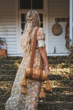 Wandering Folk Picnic Rug - Golden Folk