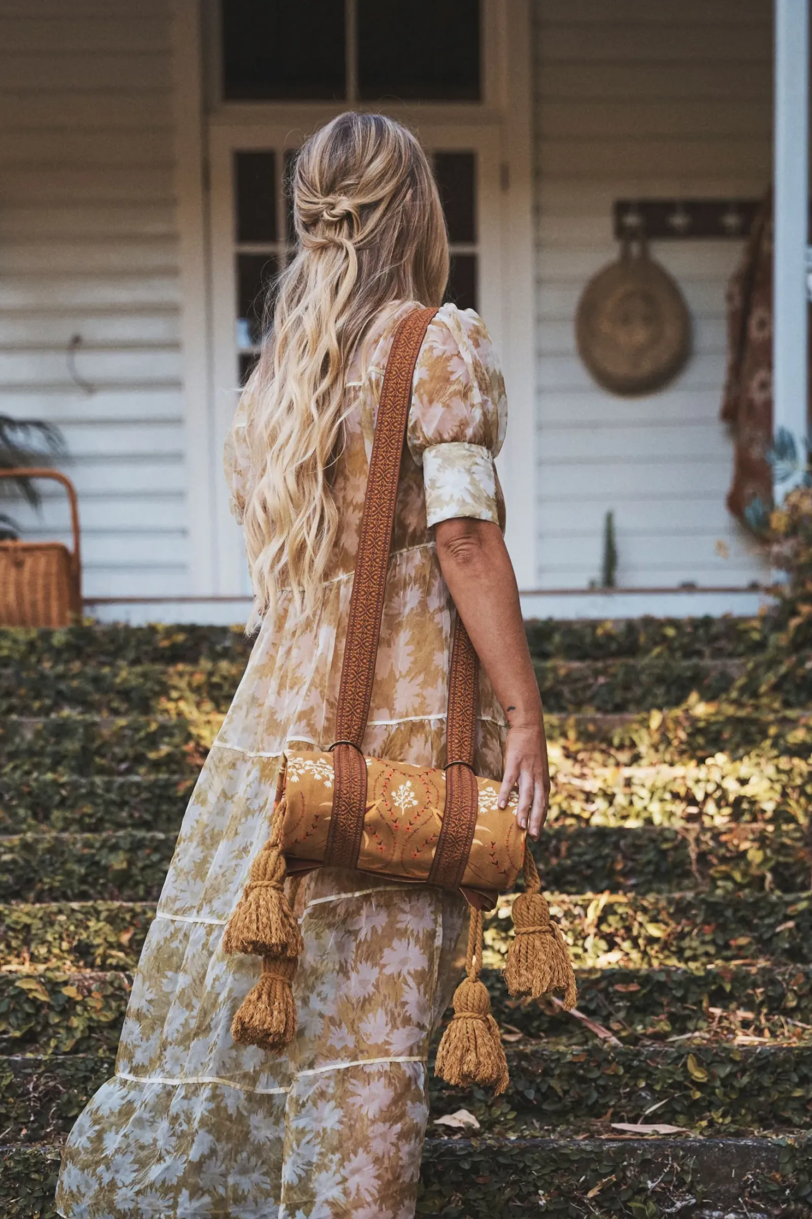 Wandering Folk Picnic Rug - Golden Folk