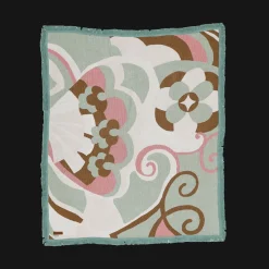 Wandering Folk Woven Throw - Kaleid Mist