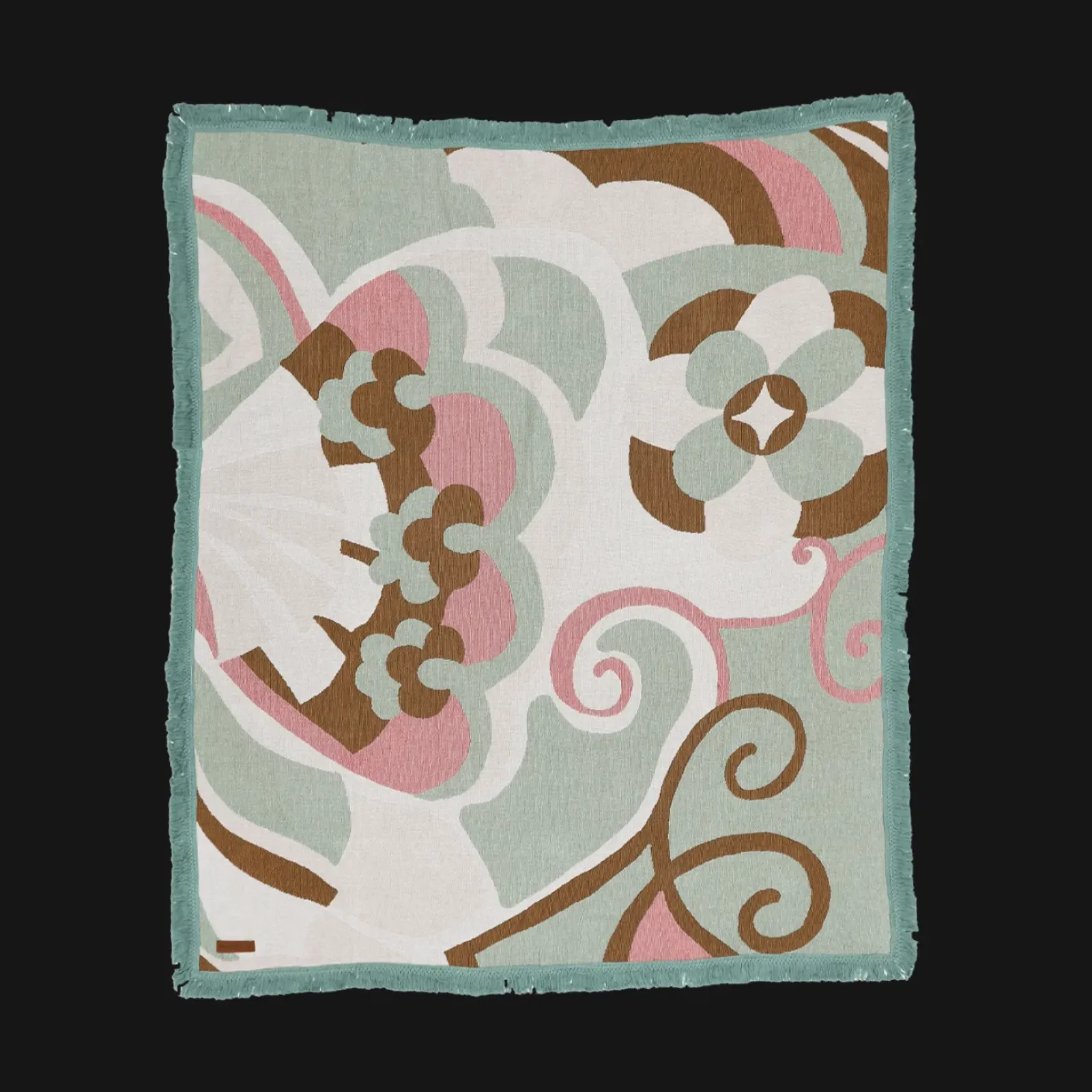 Wandering Folk Woven Throw - Kaleid Mist