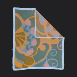 Wandering Folk Woven Throw - Kaleid Sugar