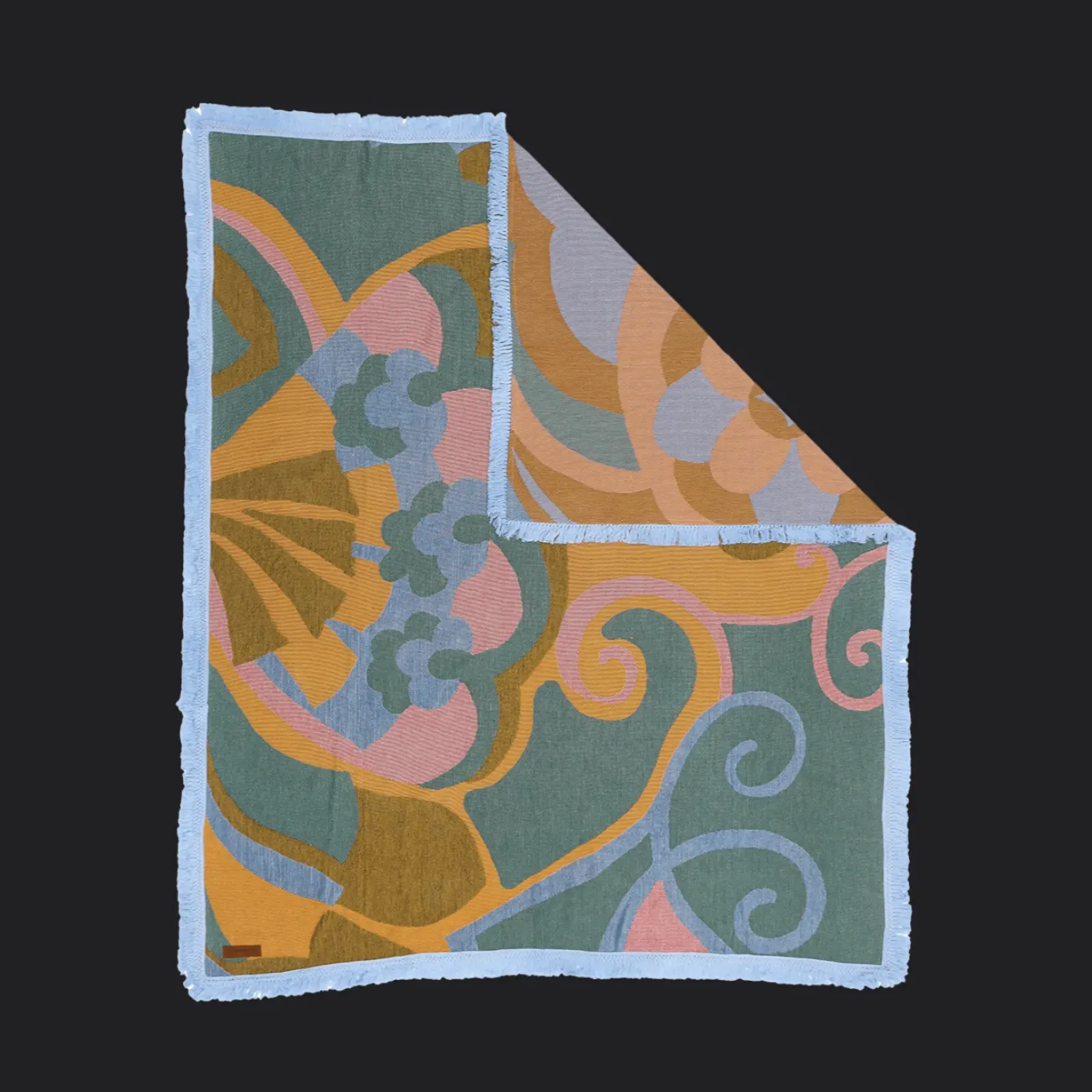 Wandering Folk Woven Throw - Kaleid Sugar