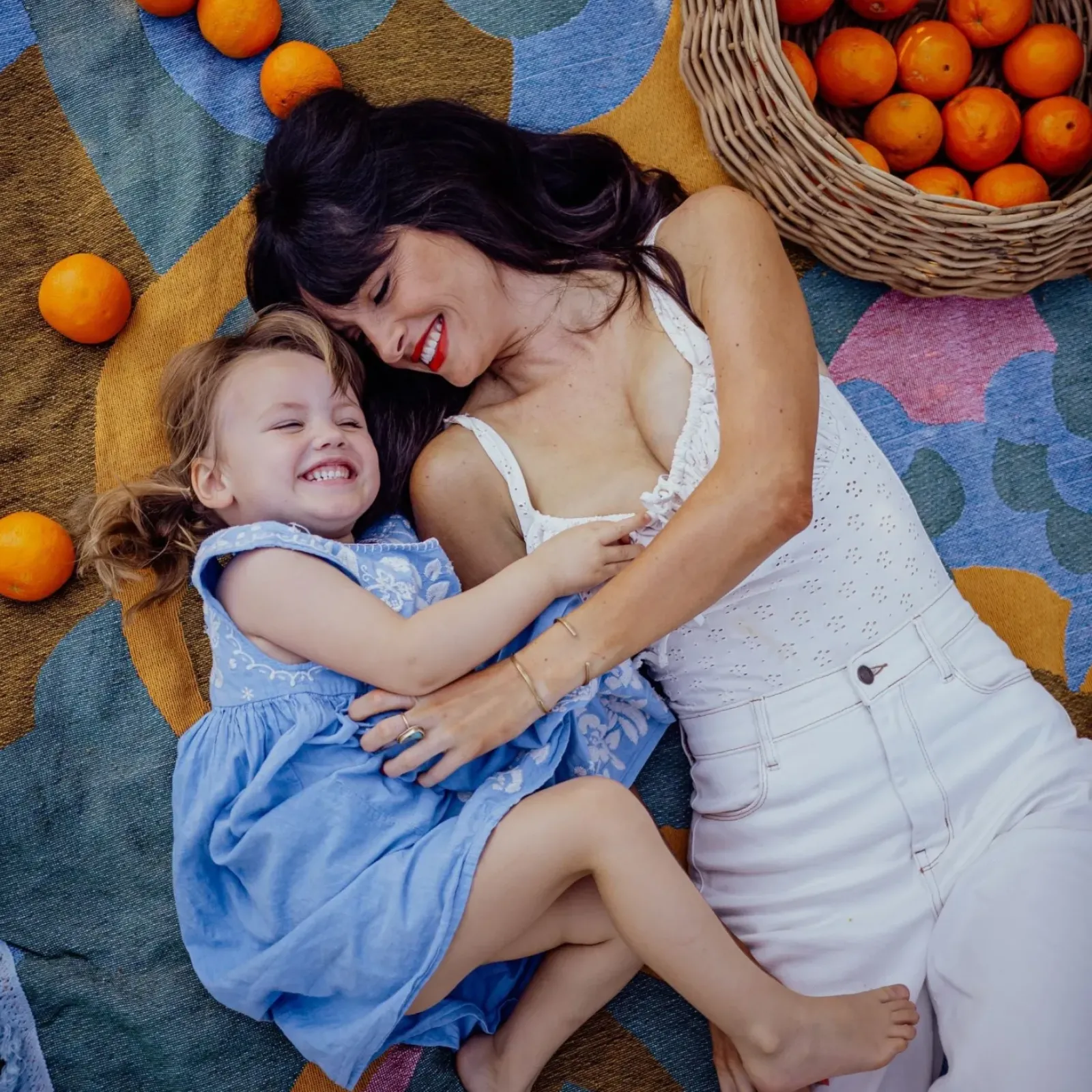 Wandering Folk Woven Throw - Kaleid Sugar