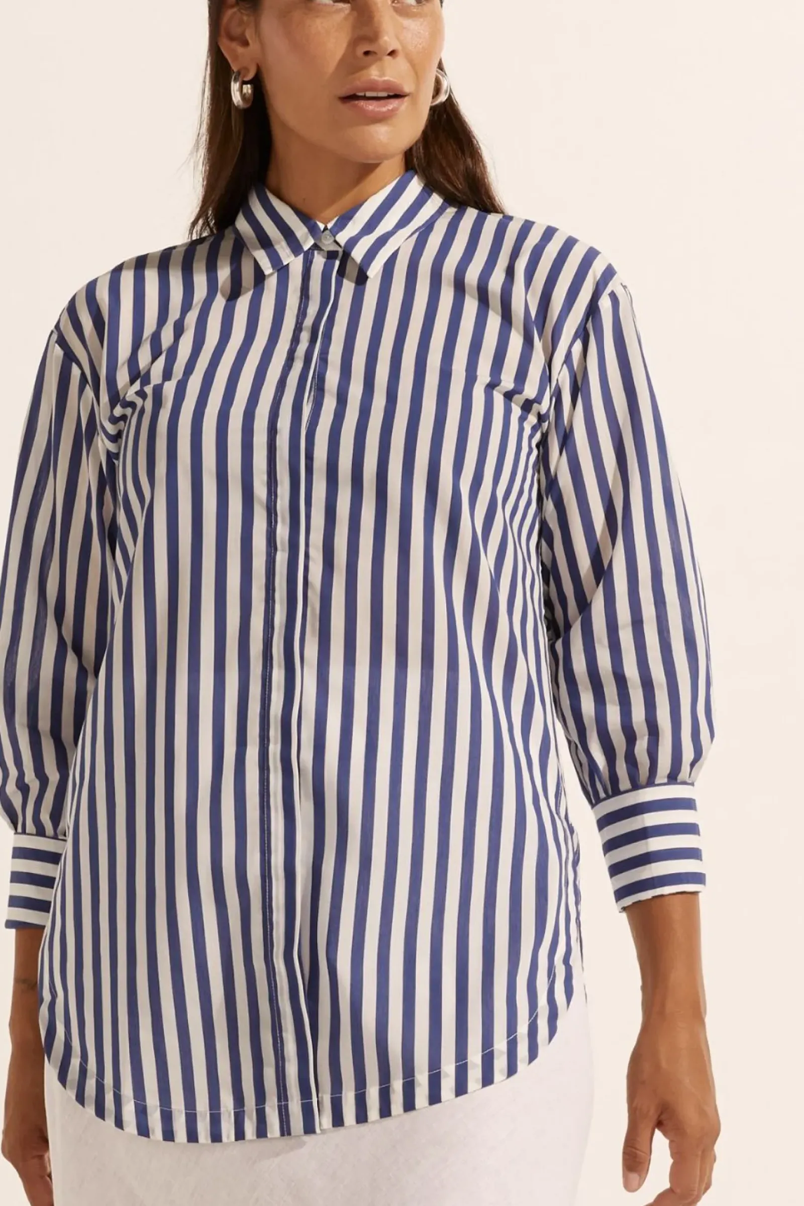 Women Zoe Kratzmann Agile Top - Navy Stripe