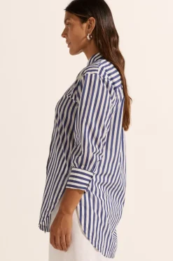 Women Zoe Kratzmann Agile Top - Navy Stripe